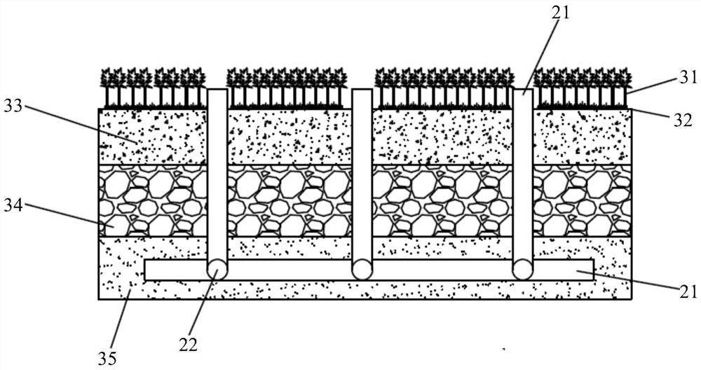 Automatic slag blocking type ecological interceptionditch