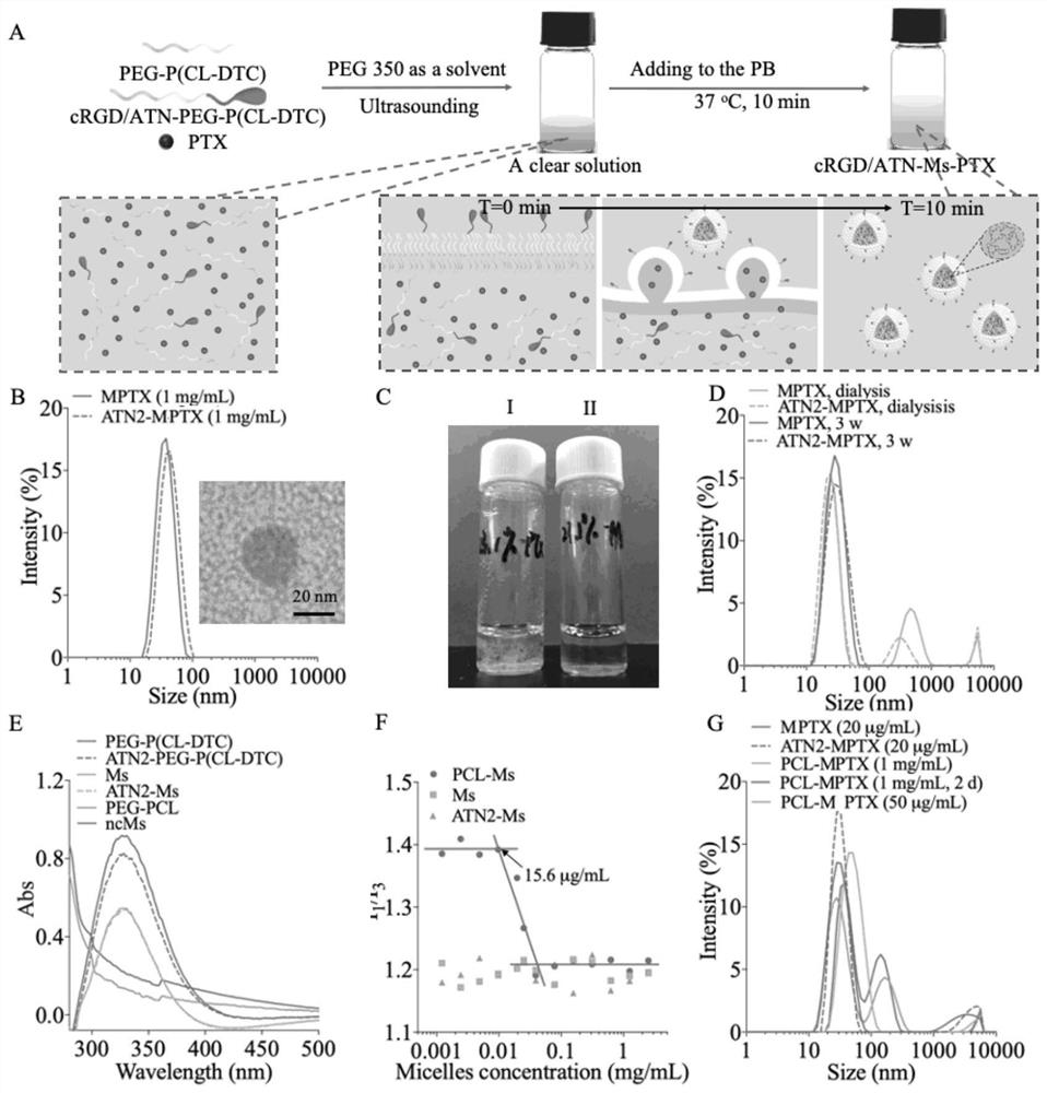 Small micelle nano-drug as well as preparation method and application thereof