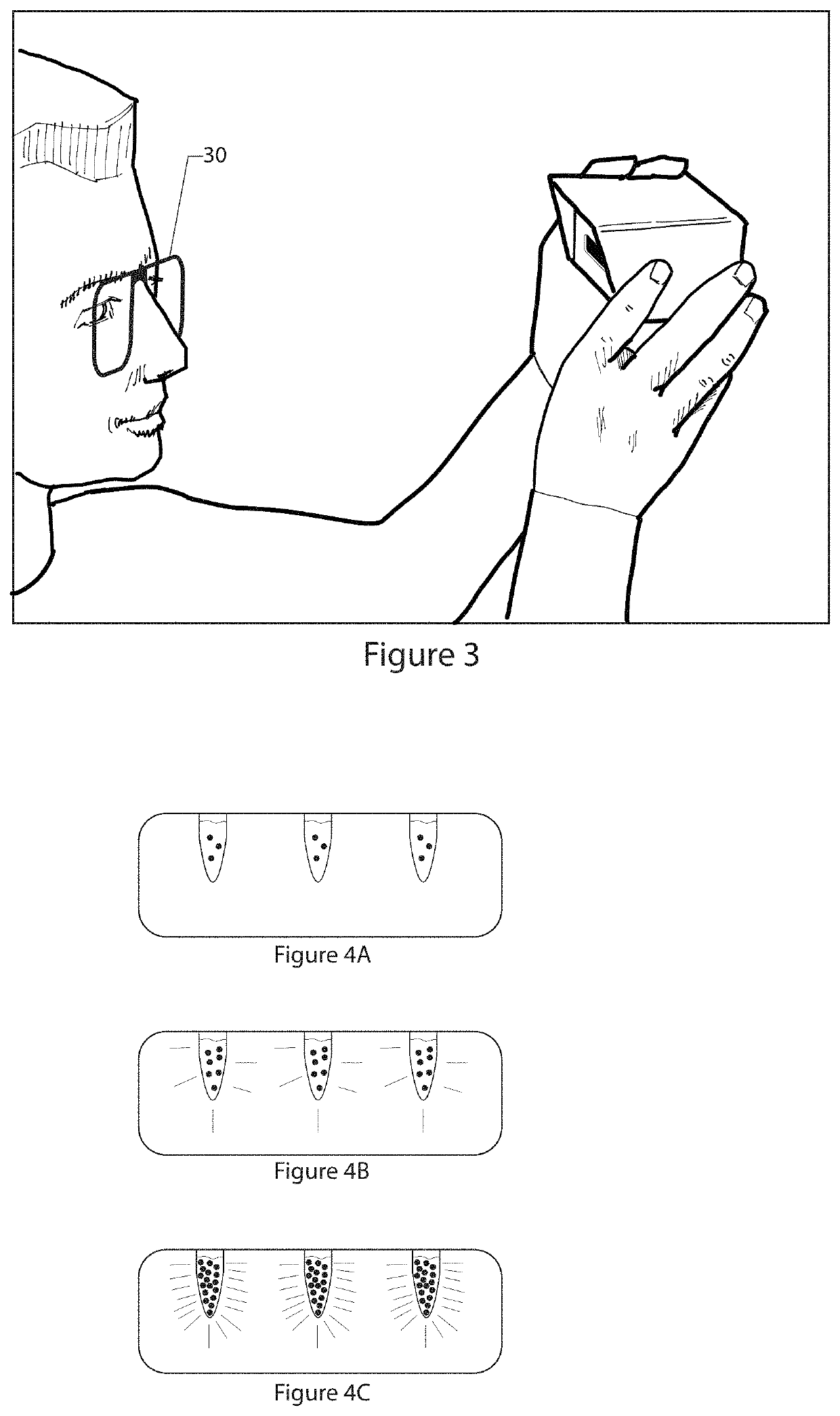 Device and method for visualization of fluorophores