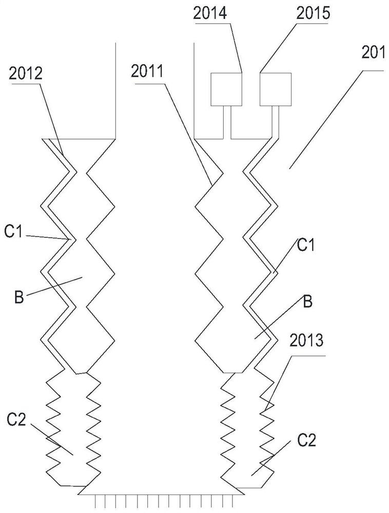 Train channel disinfection system and method