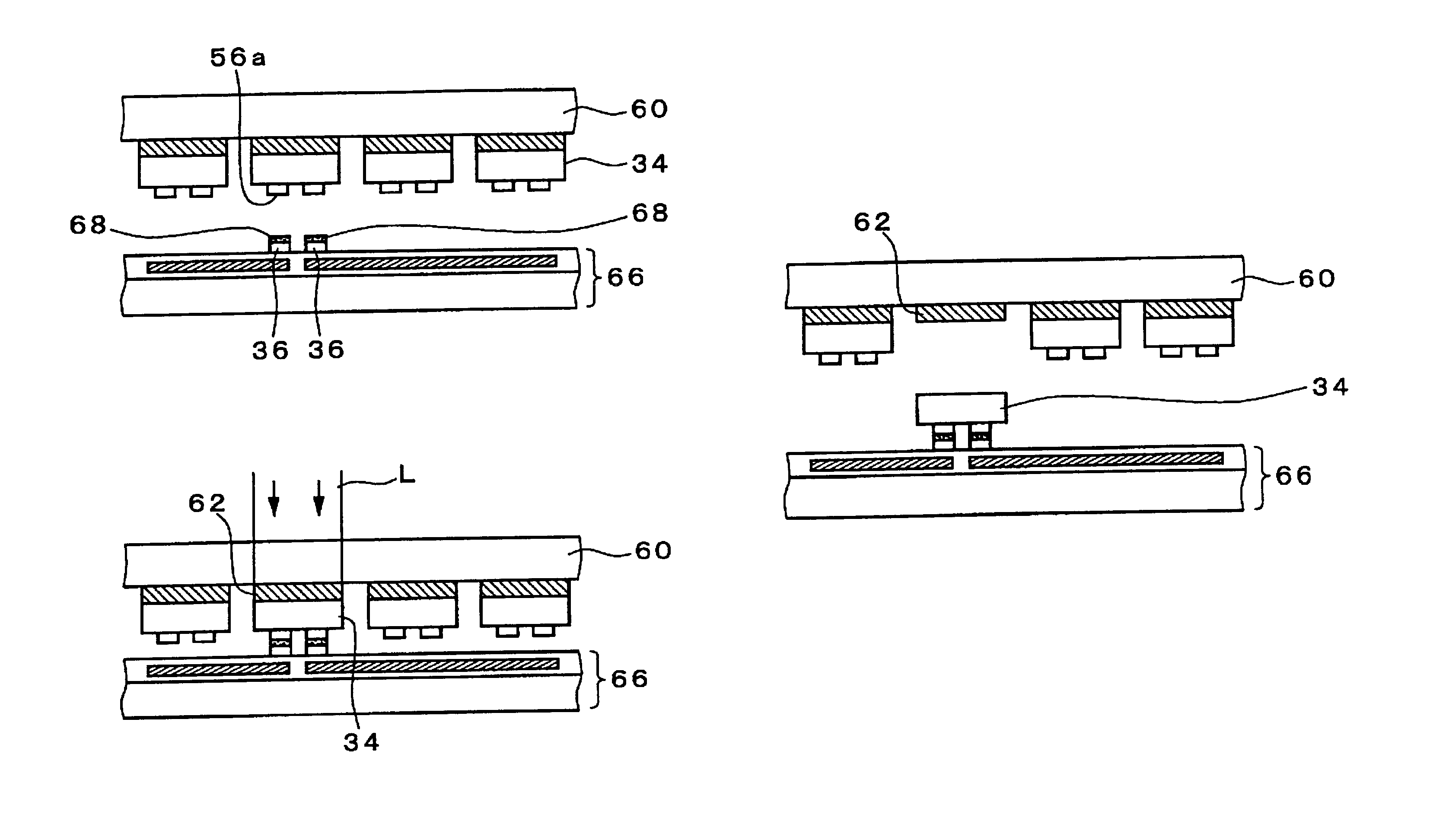 Method of manufacturing electro-optical device, electro-optical device, transferred chip, transfer origin substrate