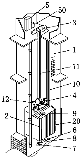 Electromagnetic protection safe elevator