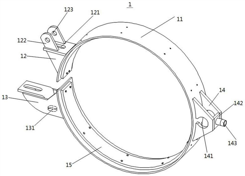 Brake ring of pumping unit reducer and brake structure