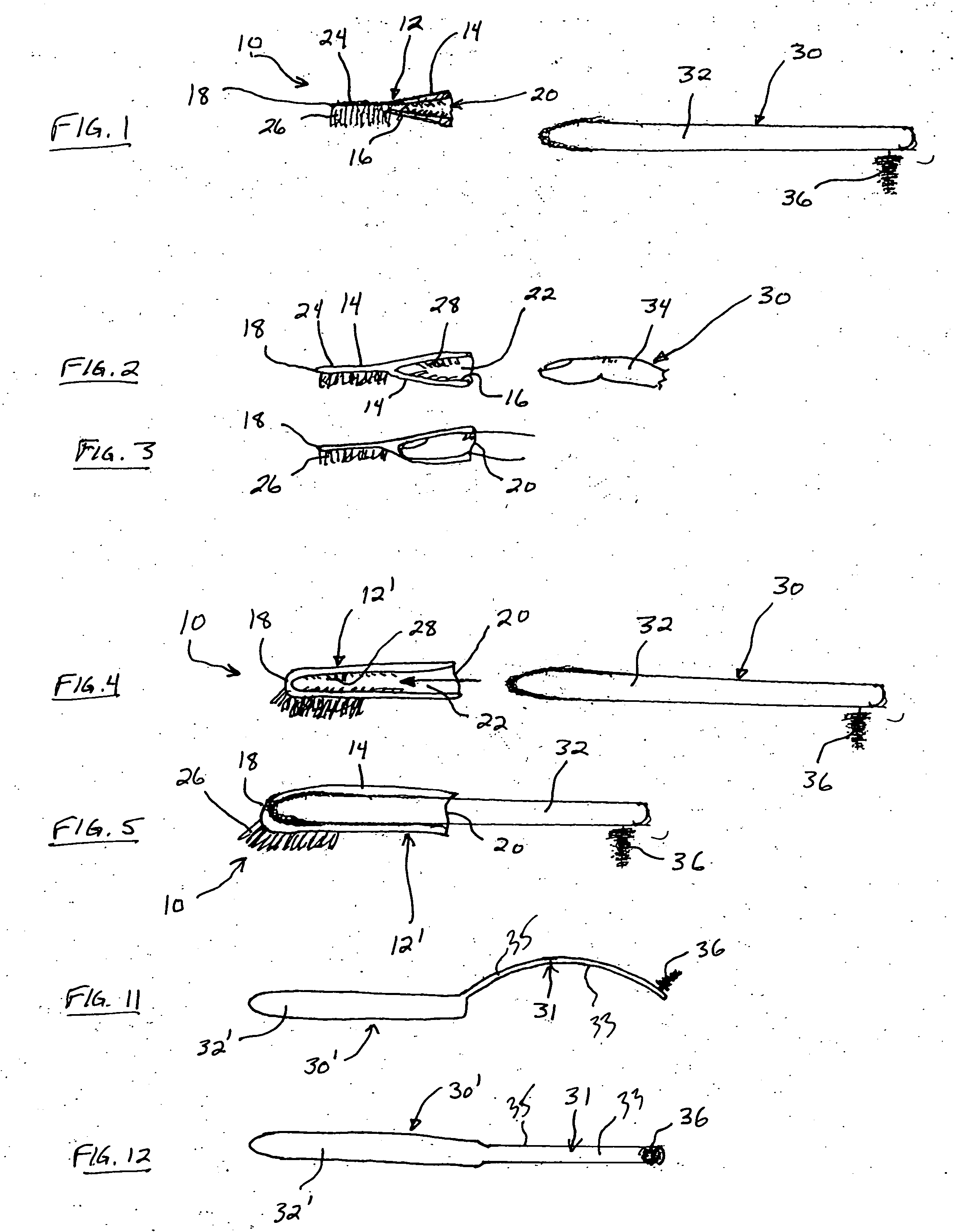 Disposable tooth cleaning device