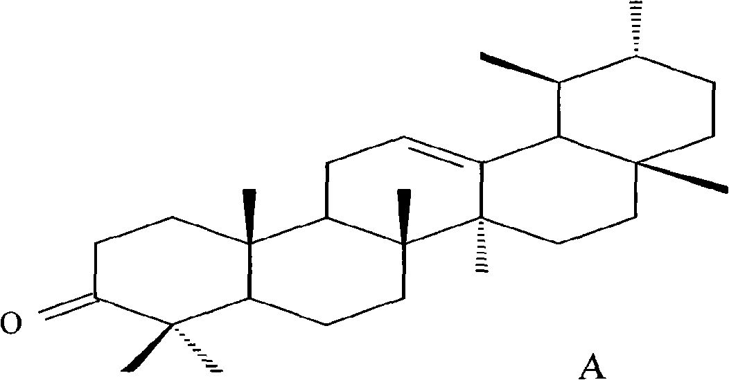 Antitumor usage of 3-carbonyl-12-alkene-ursane compound