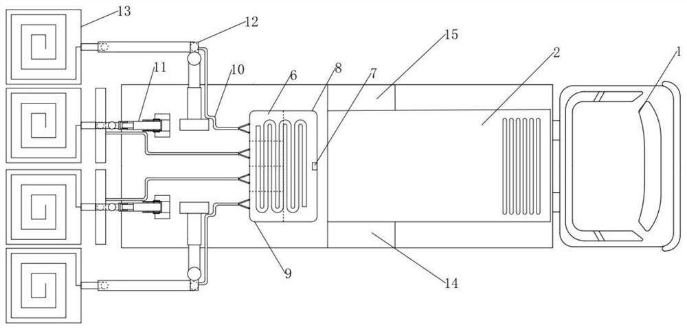 Steel bridge deck pavement layer pit slot repairing method based on induction heating