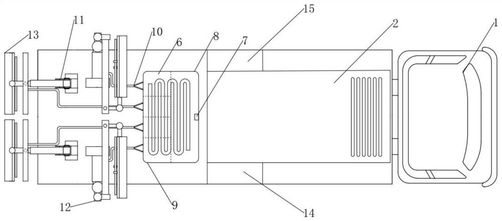 Steel bridge deck pavement layer pit slot repairing method based on induction heating