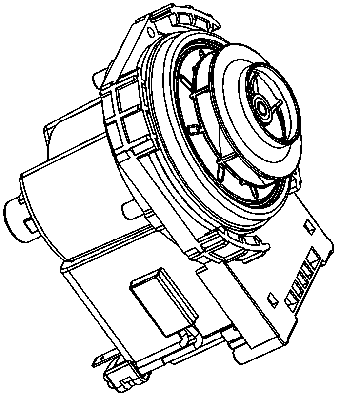 Alternating-current permanent magnet synchronous drainage pump with built-in closed cooling water tank