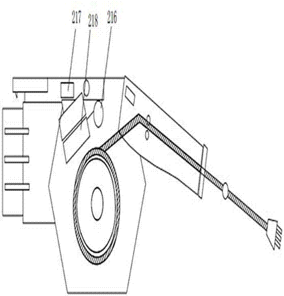 Charging gun with wire take-up function