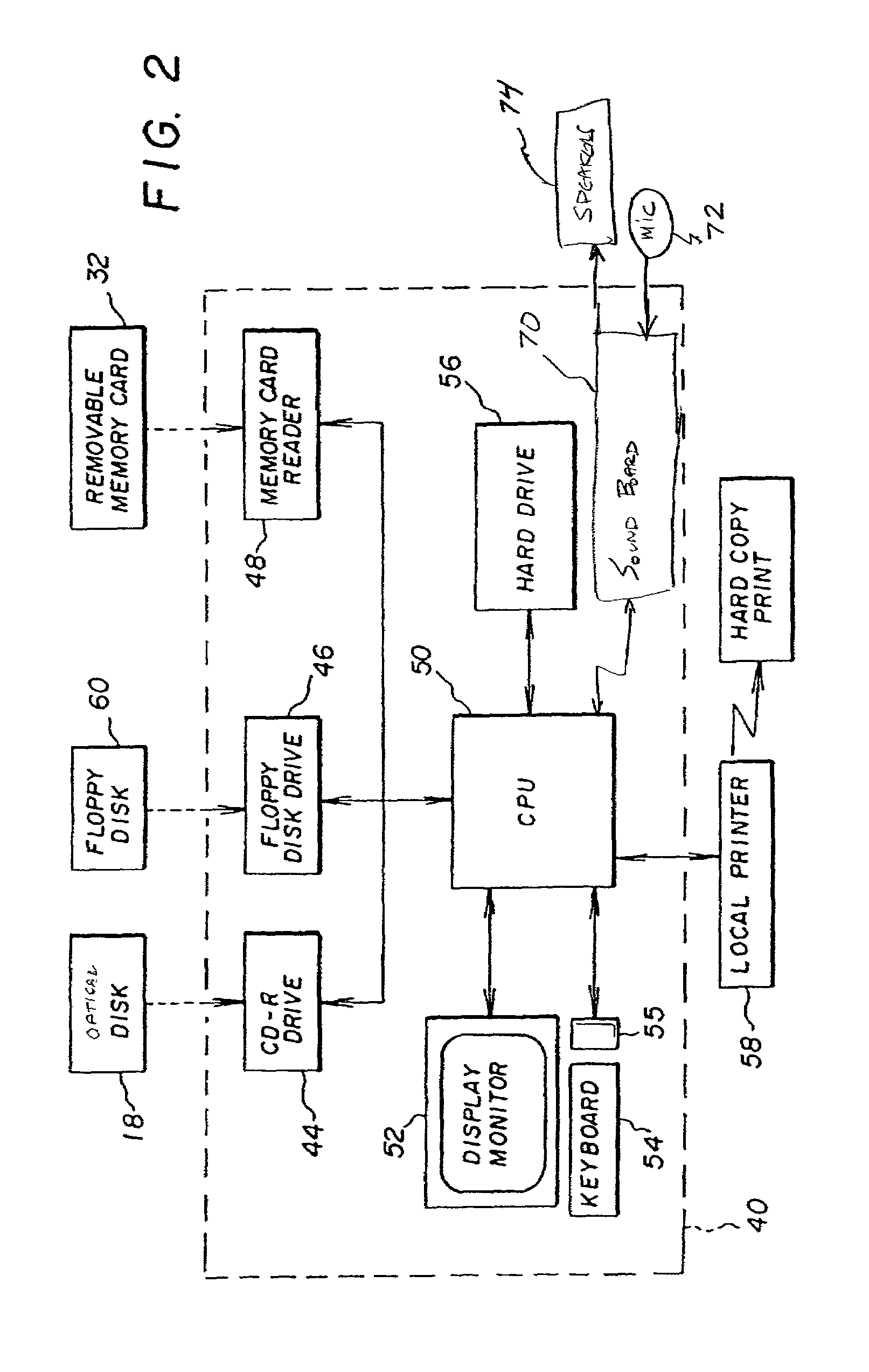 Recording audio enabling software and images on a removable storage medium