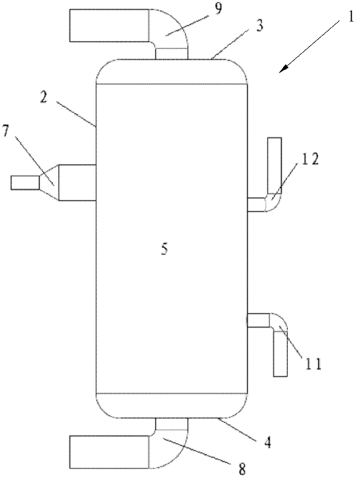 Flash evaporator for compressor and cooling system comprising flash evaporator