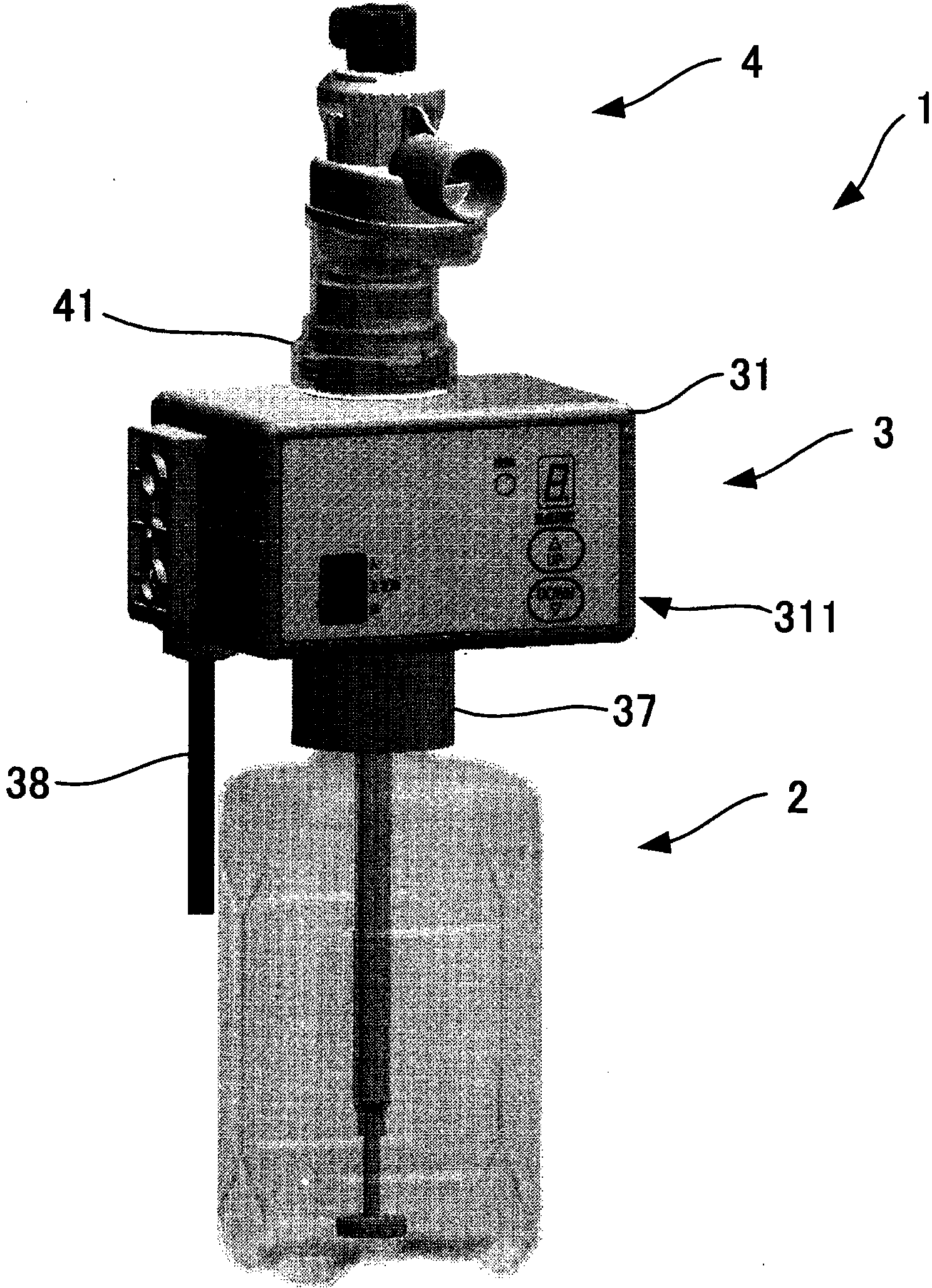 Nebulizer system and heater device used in said nebulizer system