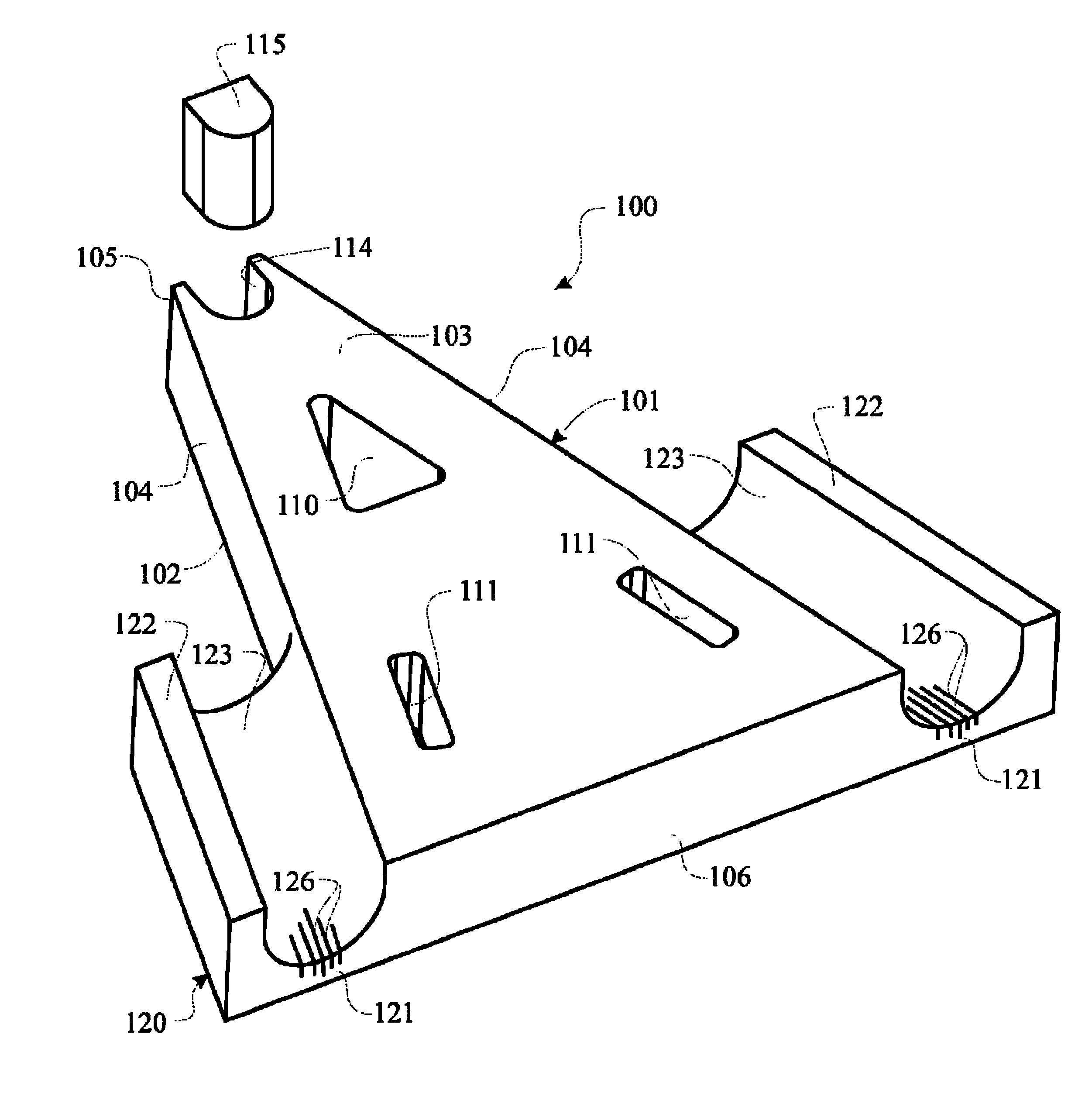 Heel offloading abductor pillow