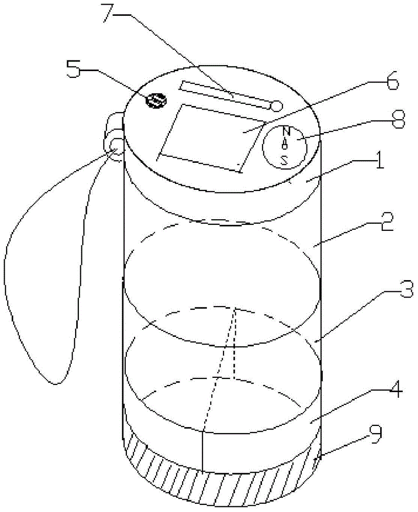 Multi-layer cup with positioning device