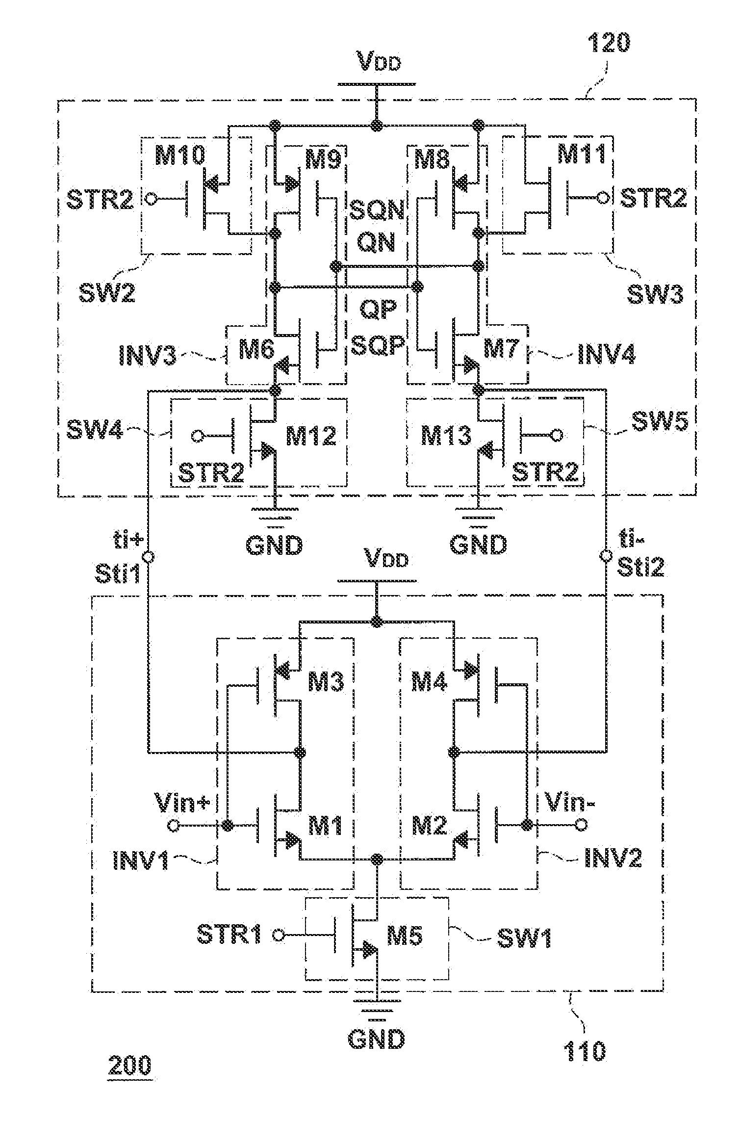 Comparator and calibration thereof