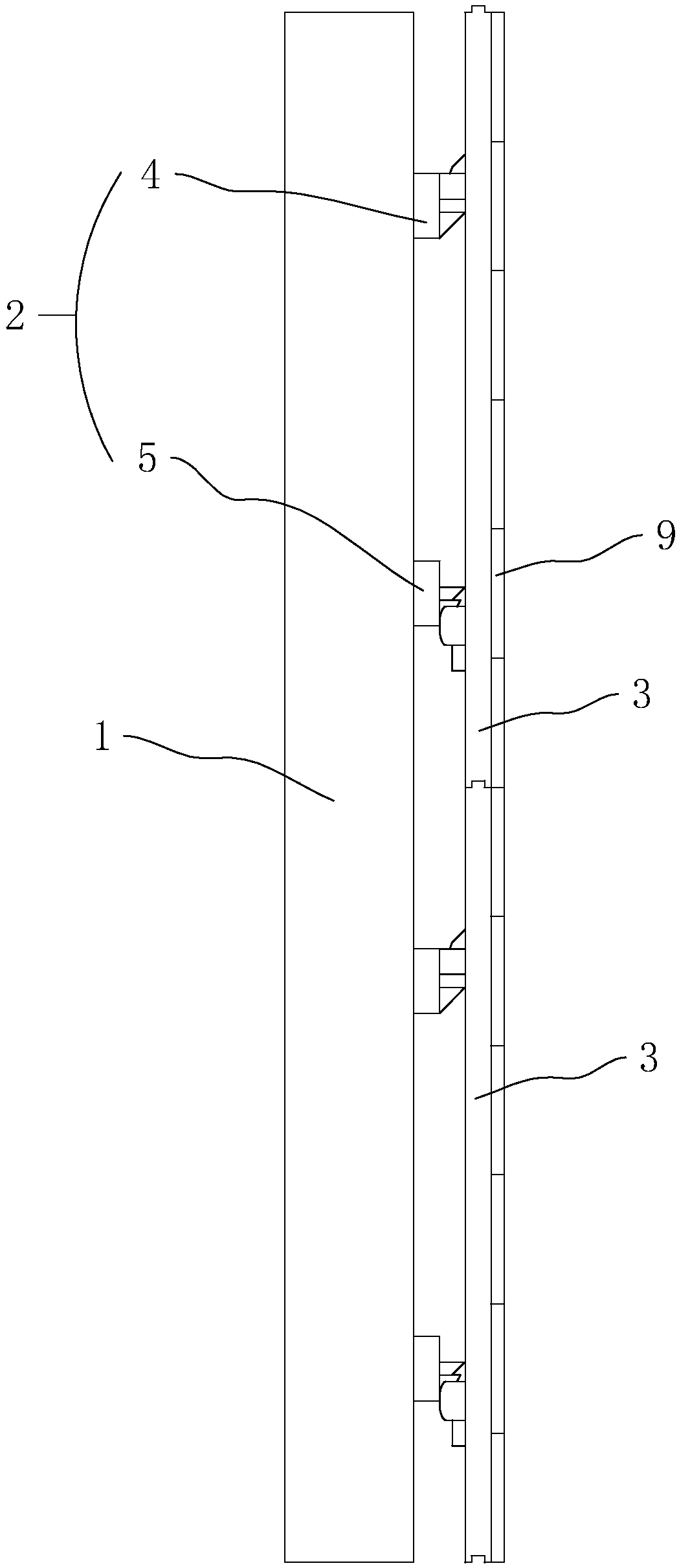 Assembled tile wall surface and construction method thereof