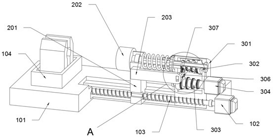 Pneumatic numerical control threading machine