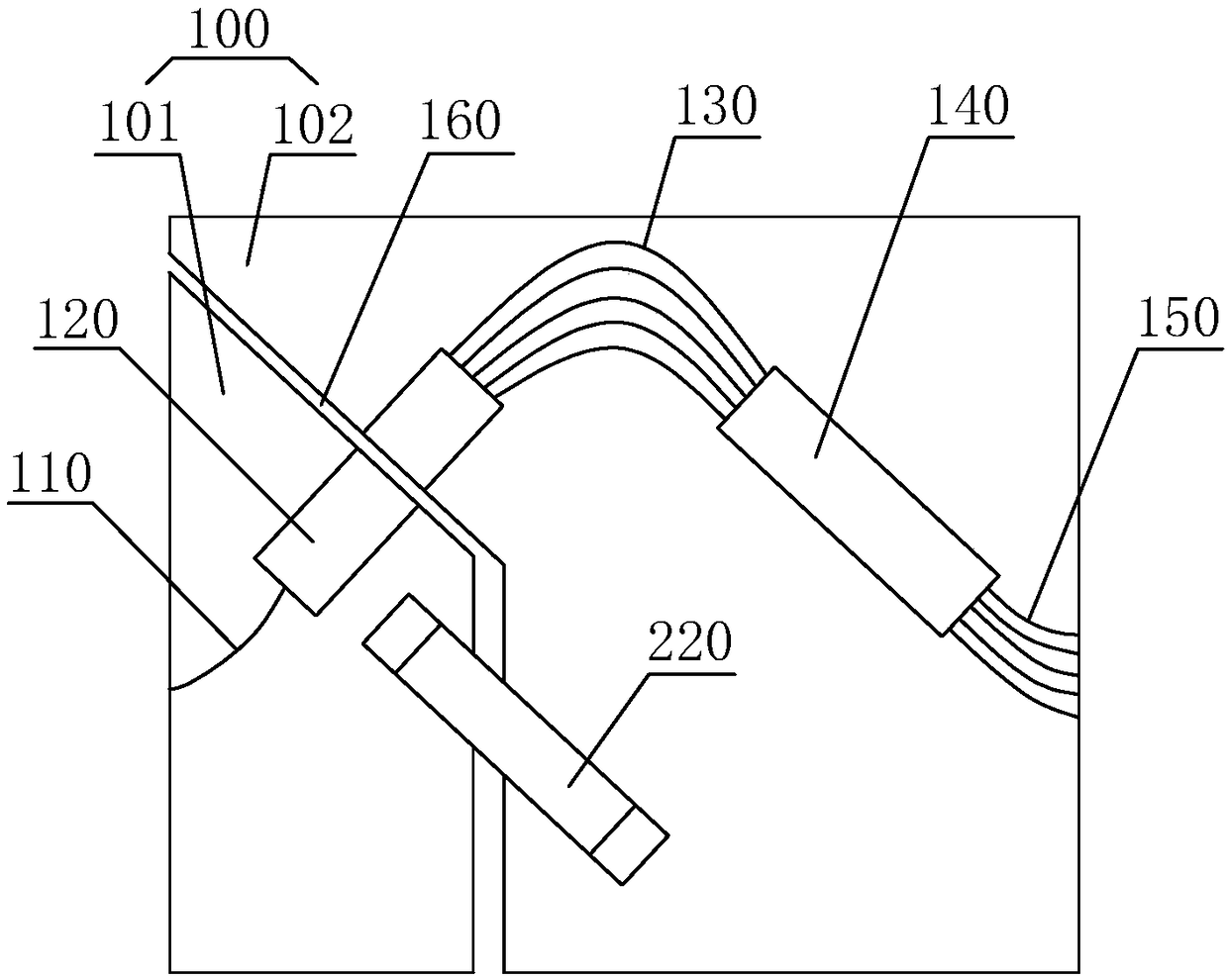 Athermal arrayed waveguide grating capable of achieving wavelength stability within wide temperature range