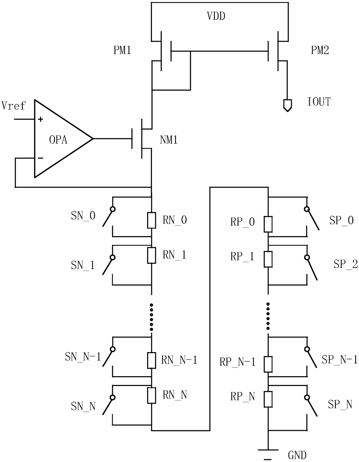 Current generating circuit with adjustable temperature coefficient