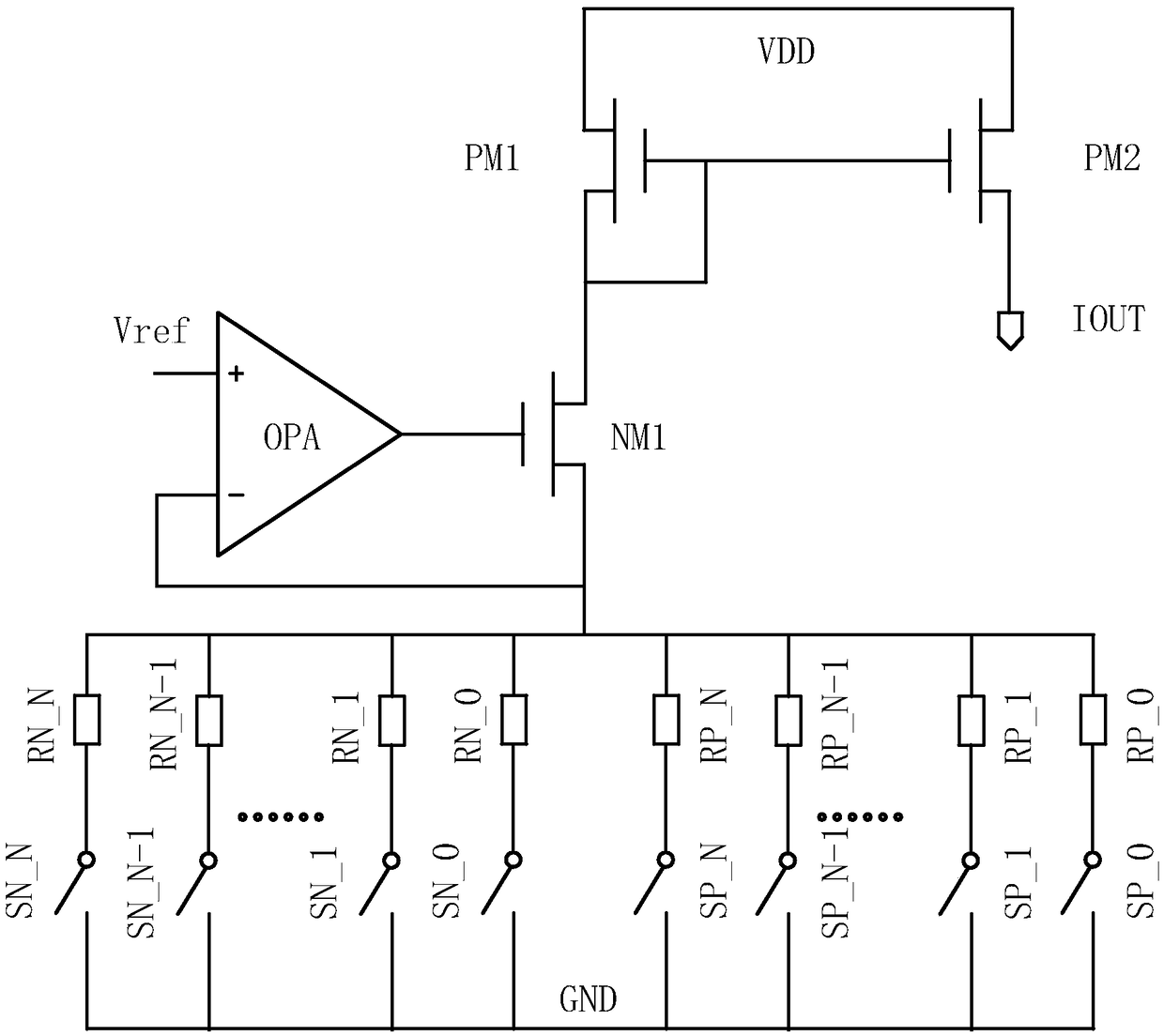 Current generating circuit with adjustable temperature coefficient