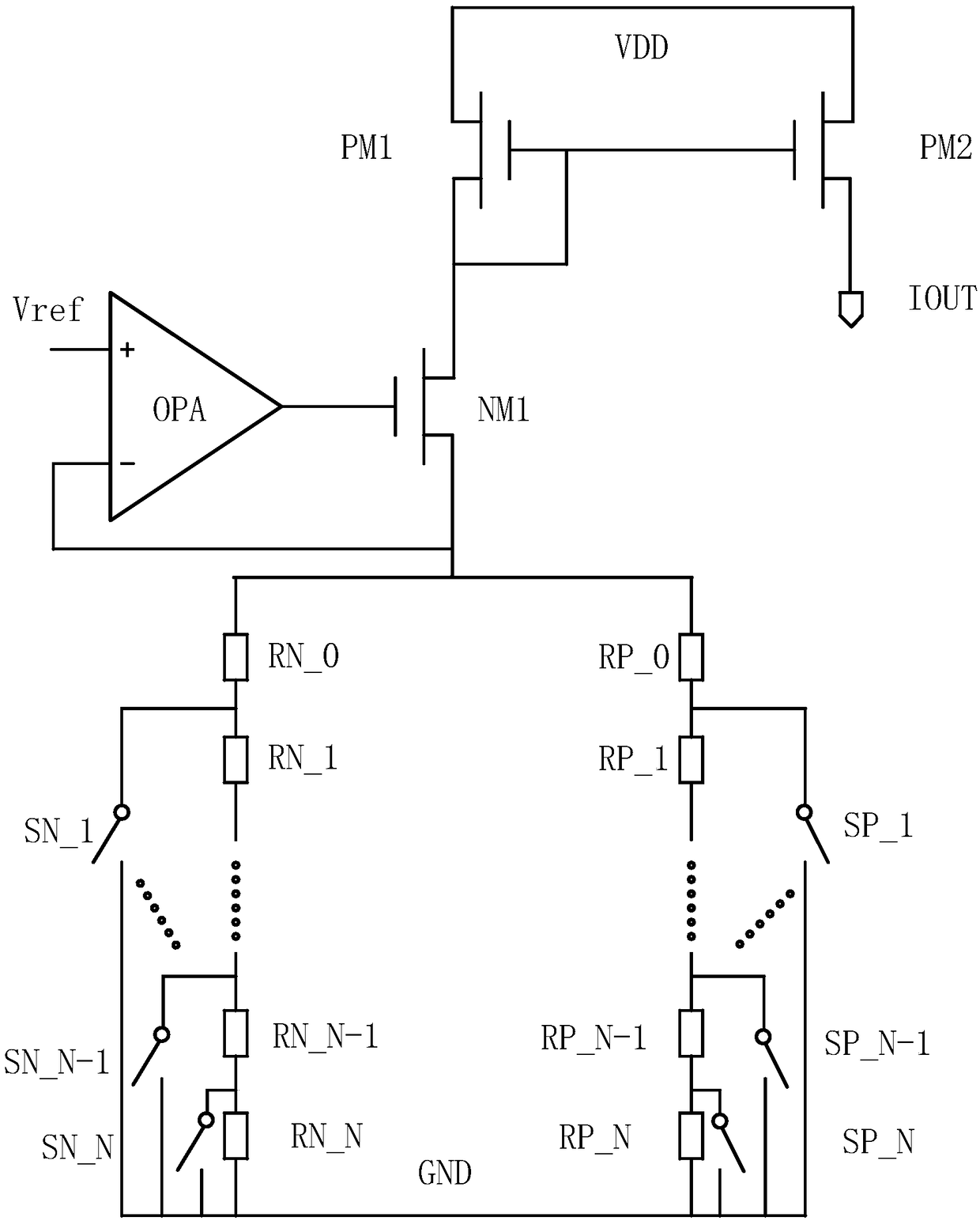 Current generating circuit with adjustable temperature coefficient