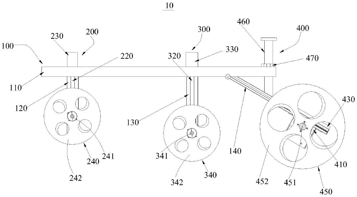 Planar mask fabric unwinding device