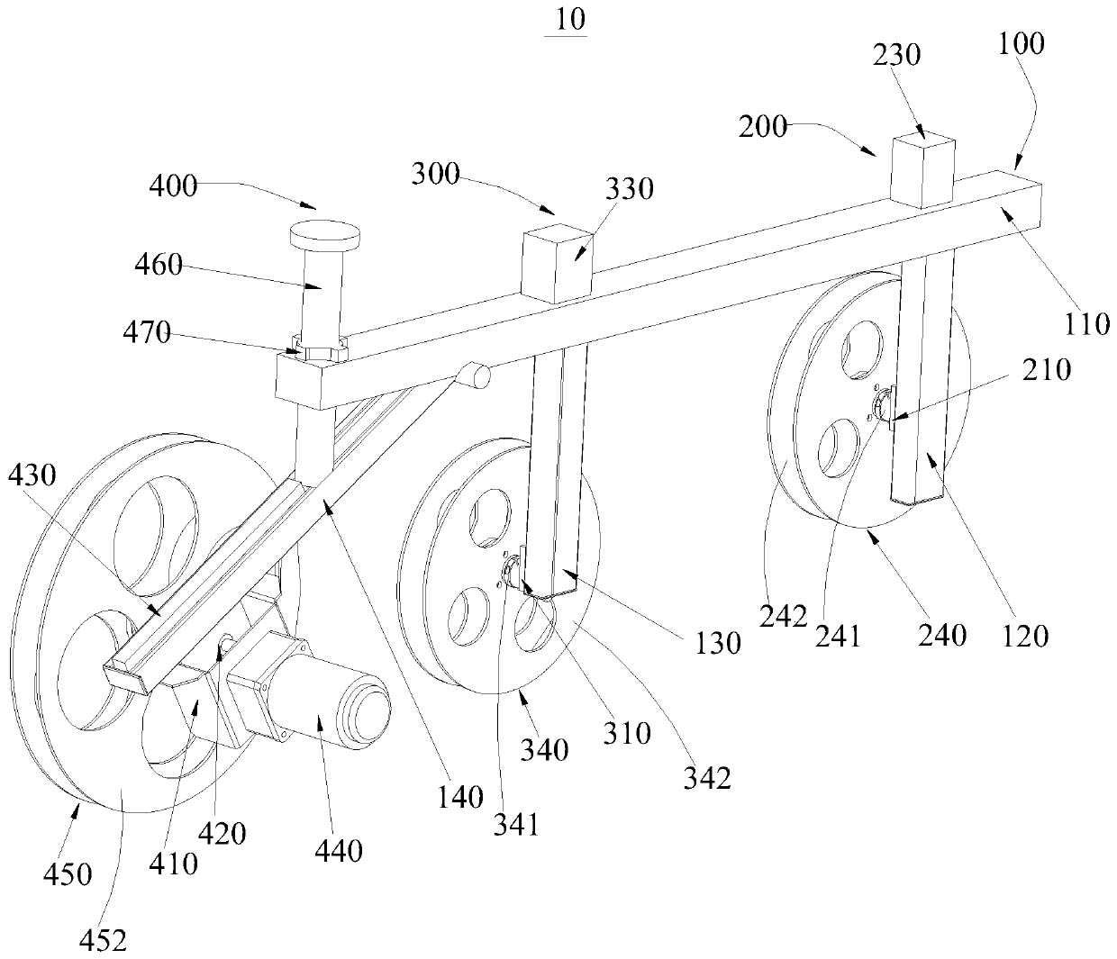 Planar mask fabric unwinding device