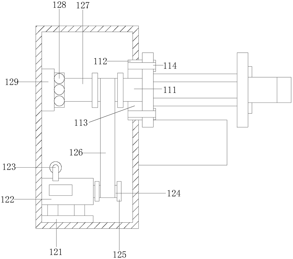 Textile mechanical winding device for preventing cloths from falling