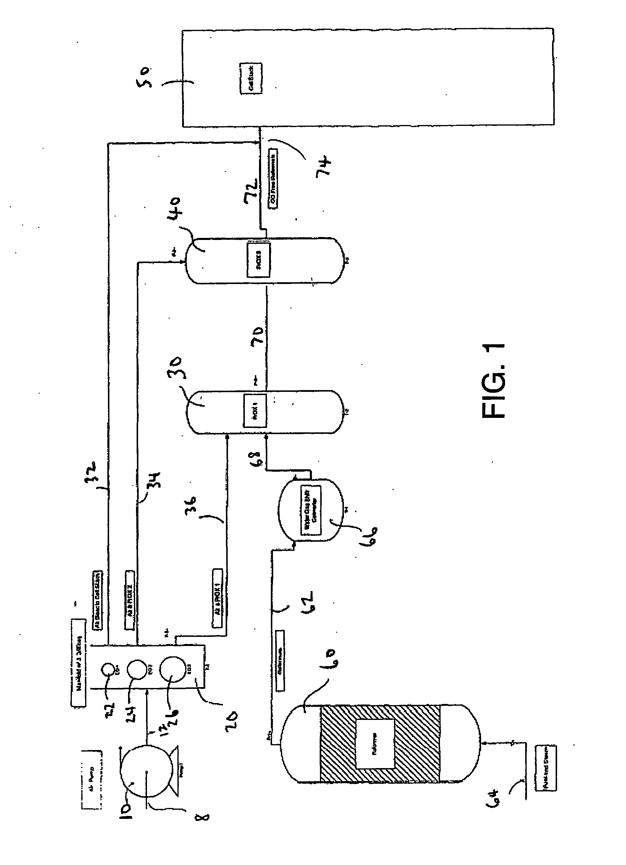 Distribution of air for carbon monoxide removal in a reformate