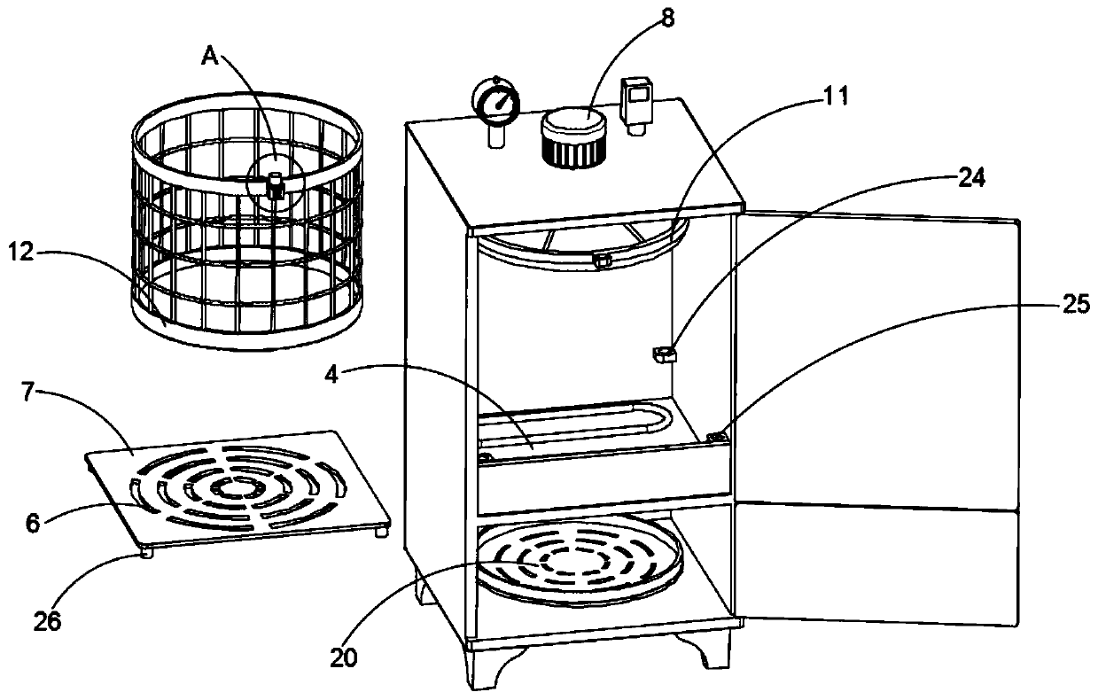 Disinfection device for anesthesia department medical instruments