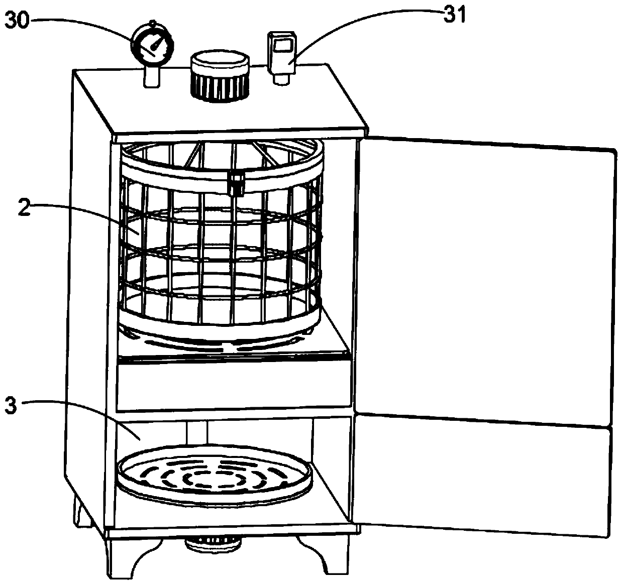 Disinfection device for anesthesia department medical instruments