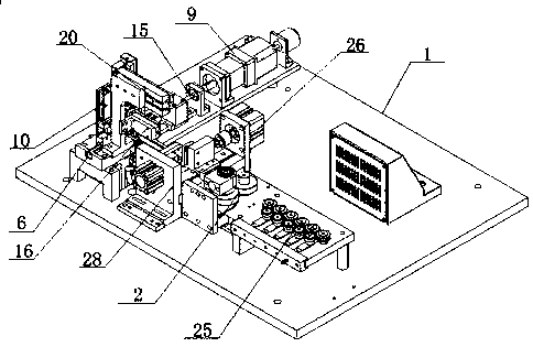 Forming machine for bimetallic strip