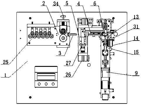 Forming machine for bimetallic strip