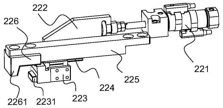 Data line clamping mechanism and data line feeding device for forming data line plug