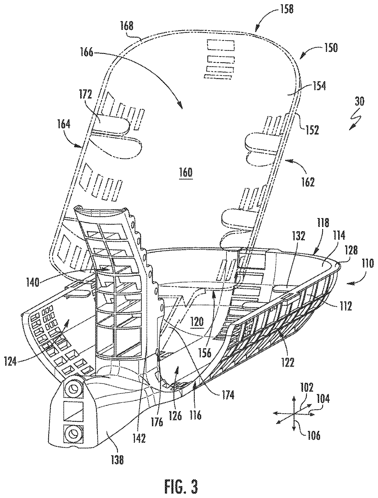 Butt closures and organizer assemblies therefor