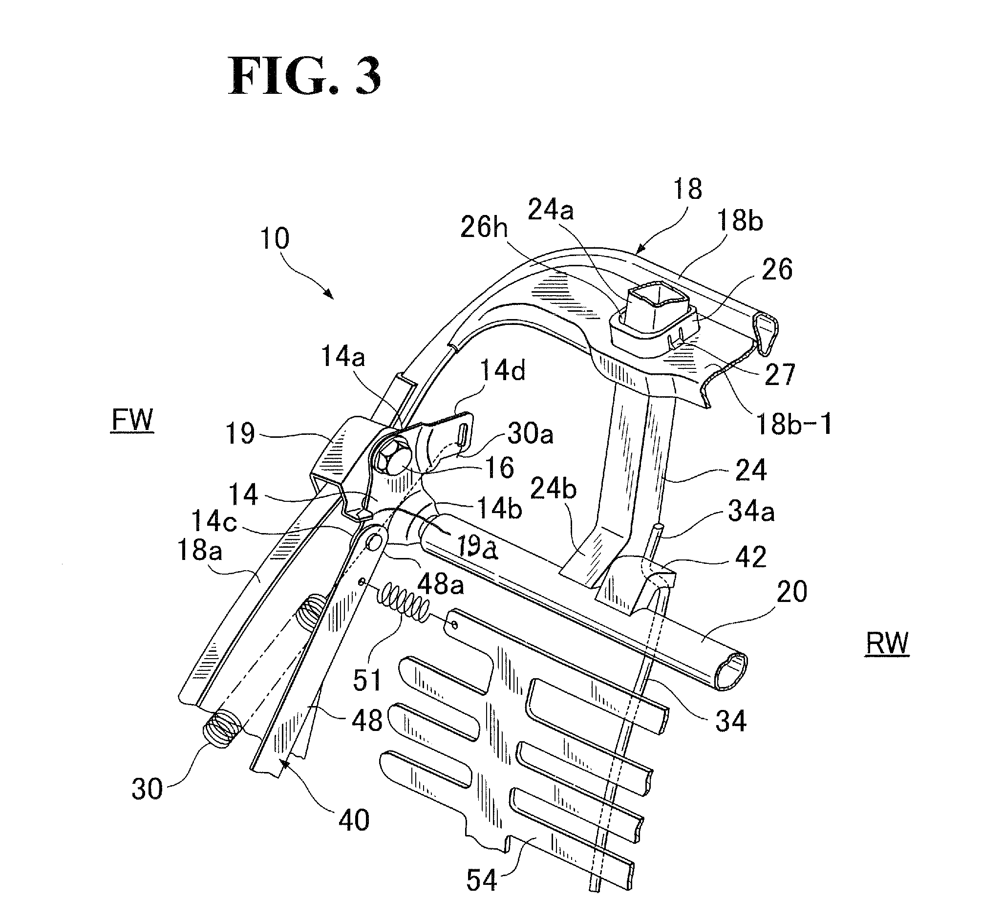 Seat back structure of vehicle seat