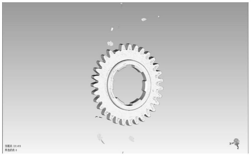 RE-based gear failure part feature reconstruction method