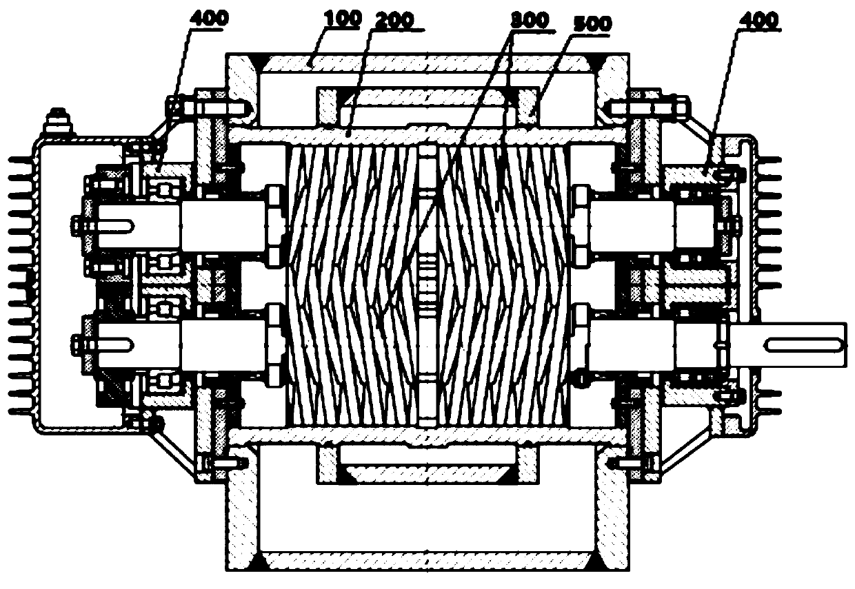 High-pressure dual-screw pump body pressing tool and high-pressure dual-screw pump static pressure test method