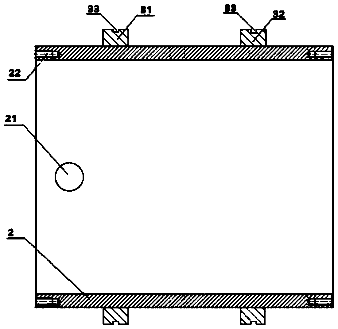 High-pressure dual-screw pump body pressing tool and high-pressure dual-screw pump static pressure test method