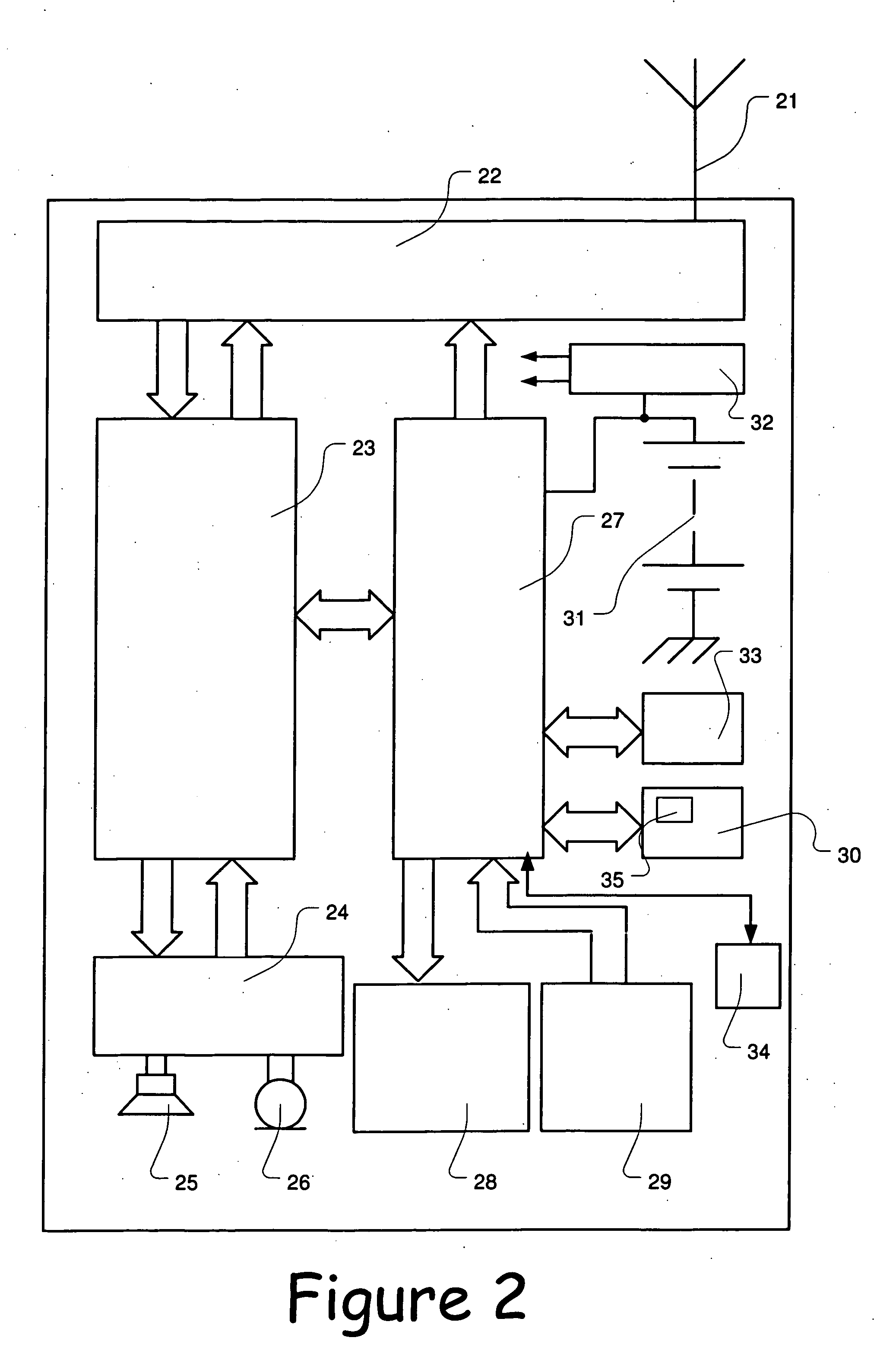 Frequency control for a mobile communications device