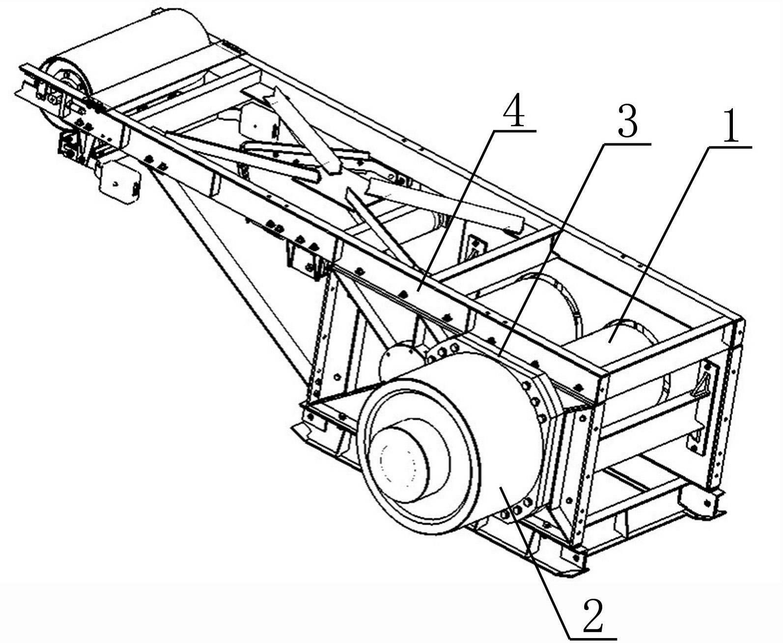 Driving device of permanent-magnet frequency-conversion belt conveyer