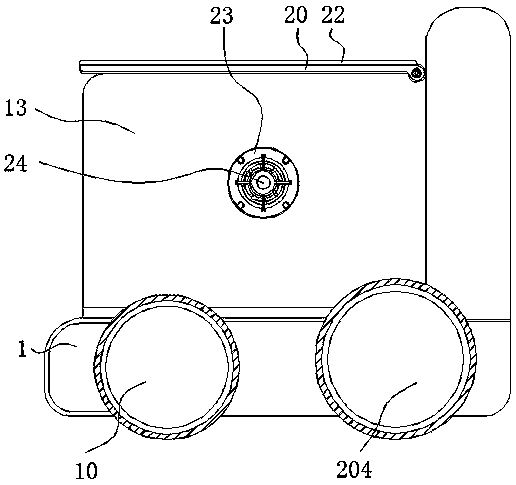 Wheeled robot with cleaning and clamping function for medical assistance