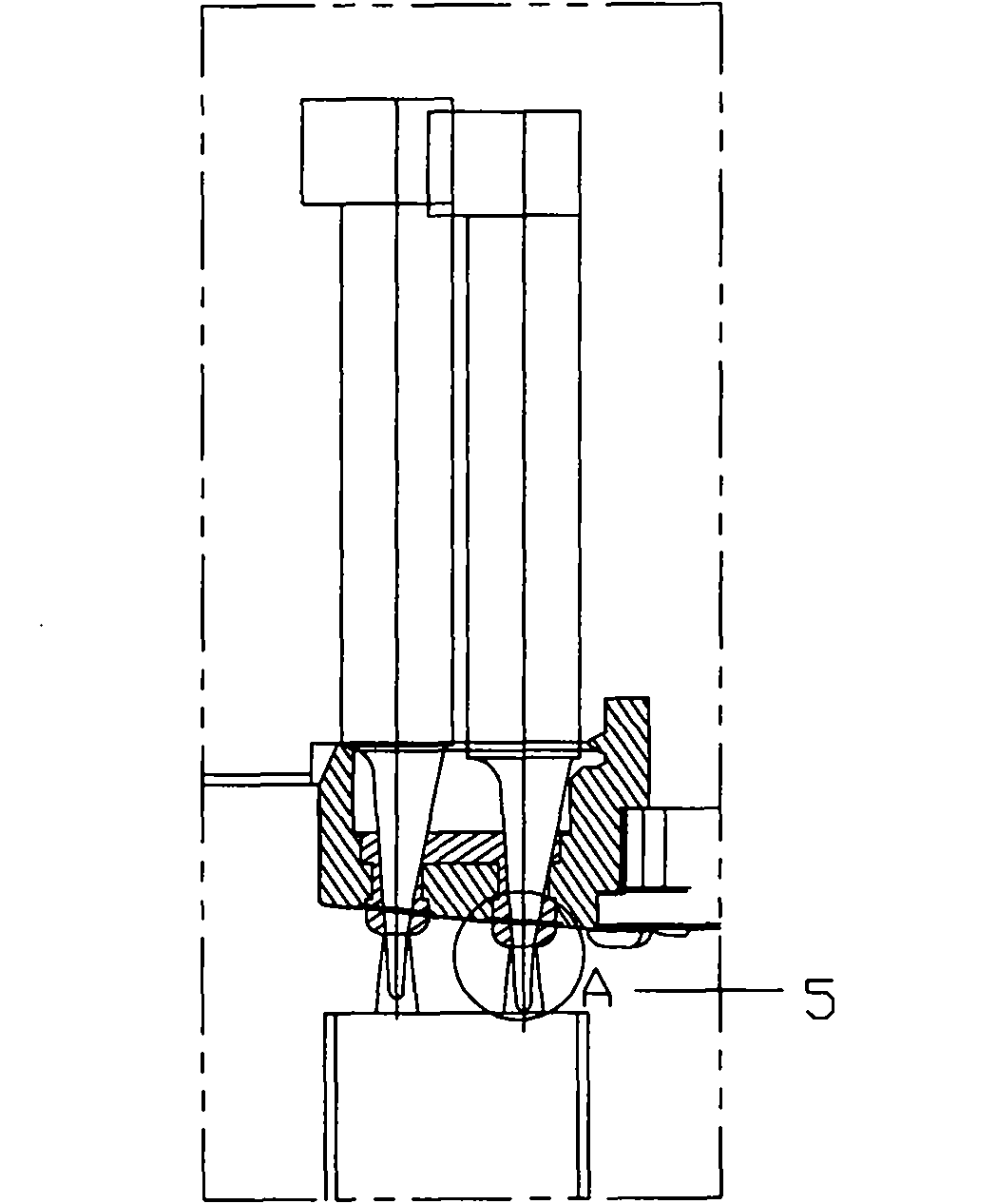 Insert mold structure for shower head