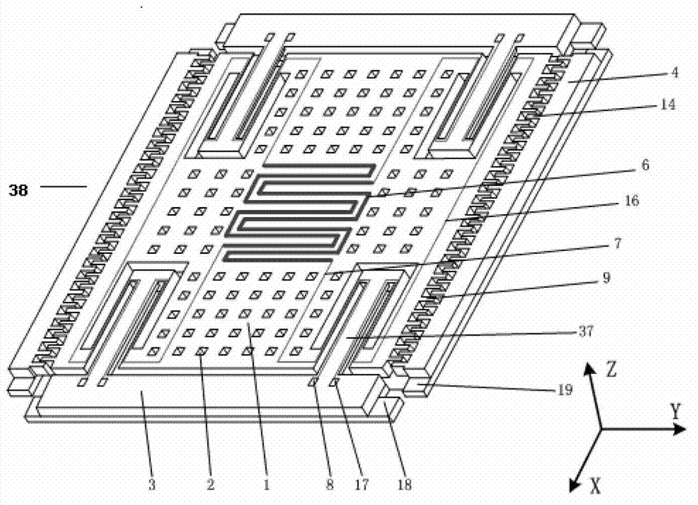 Silicon base tunneling magnetoresistance micro gyroscope