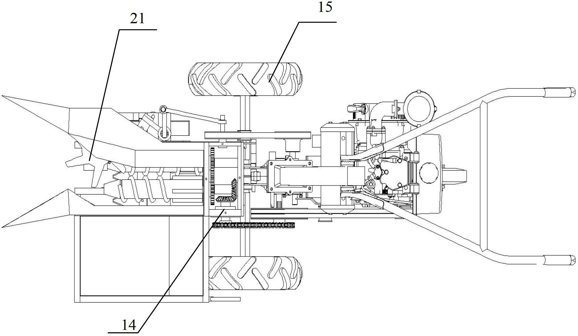 Miniature corn harvester