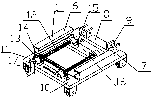 Lift type logistics transportation trolley