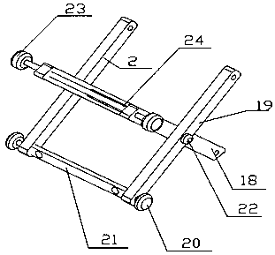 Lift type logistics transportation trolley