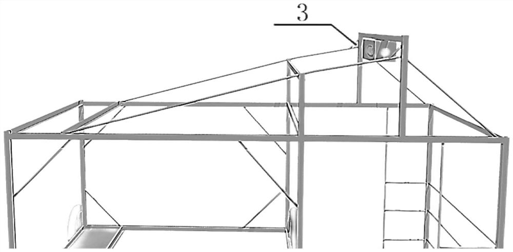 Movable trolley for bridge guardrail formwork assembly and disassembly and construction method thereof