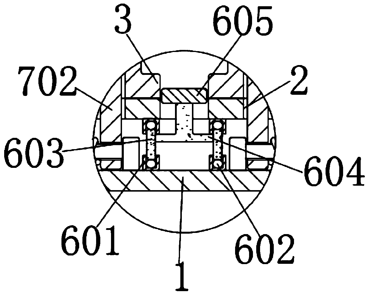 Rebound prevention hardware stamping die