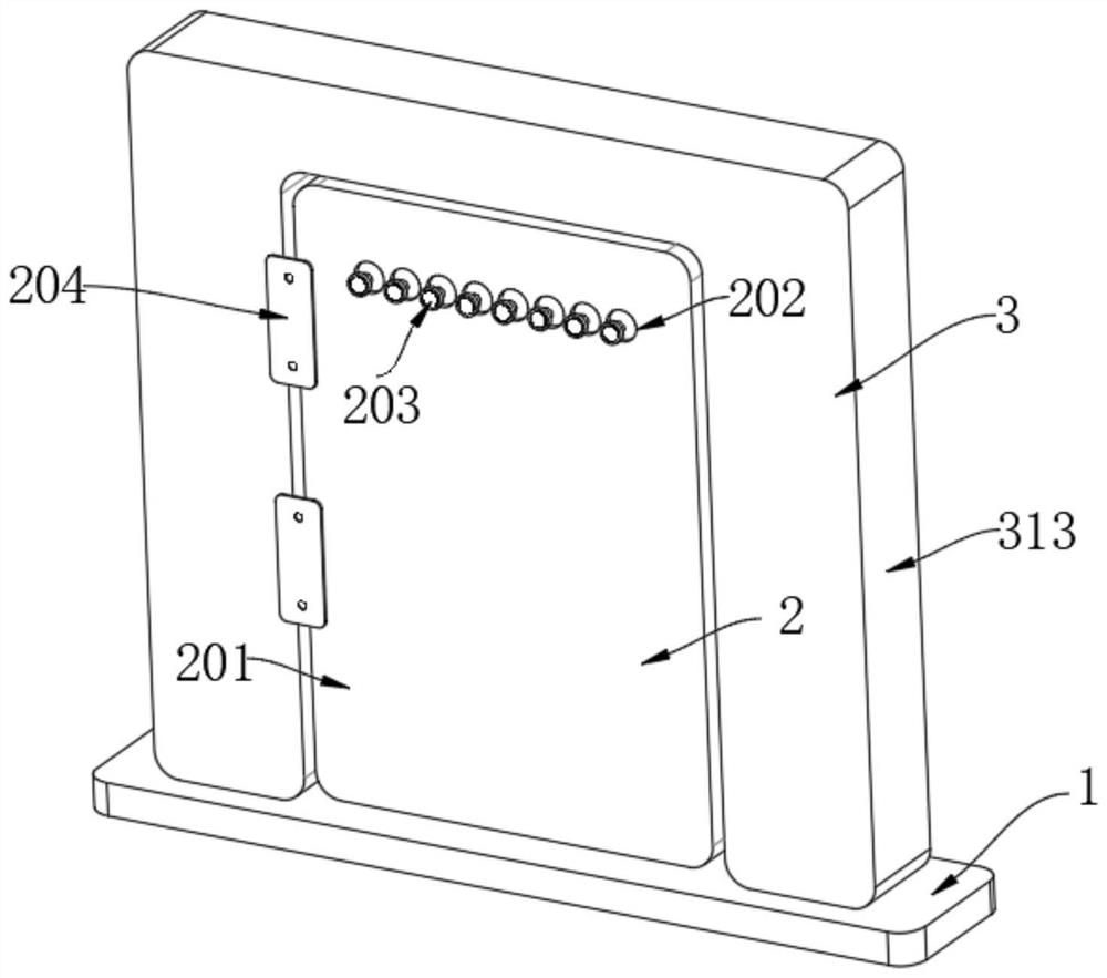 Fireproof door with spraying function